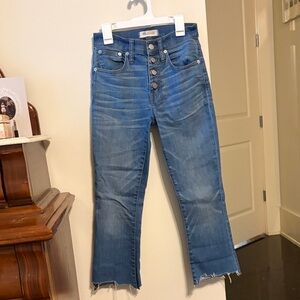 Blue Button-Fly Women's Jeans